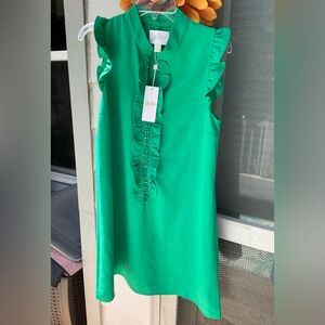 NWT Lilly Pulitzer Fiddler Green Ruffle Dress Size 6